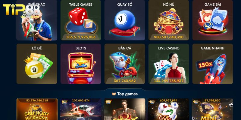 Hệ thống trò chơi cá cược đa dạng